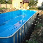 Мини-бассейн пластиковый, домашний бассейн фотография
