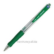 Ручка шариковая автомат uni LAKNOCK fine 0.7мм, зеленая (SN-100.(07).Green) фотография