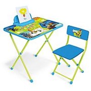 НИКА НИКА Набор мебели ЗВЕРОПОЛИС (стол складн.+пенал,стул ) (Д2З) фото