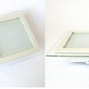 Светодиодный светильник GLASS RIM 458/2 6W Warm White круглый встроенный фото