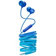 Наушники вкладыши с микрофоном Philips SHE2405BL, мобильная гарнитура, синяя фото