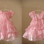 Платье нарядное 3 - 6 лет “Roses“ in pink фотография