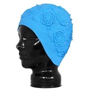 Шапочка для плавания FASHY Latex Ornament Cap , арт.3102-00-75, латекс, голубой фото