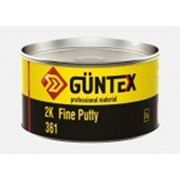 Шпатлевка автомобильная доводочная GUNTEX финишная “Fine Putty“ 1 кг, цвет светло бежевый. фото