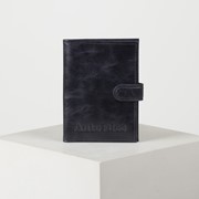 Обложка для автодокументов, цвет синий фото