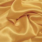 Атлас однотонный тонкий цвет светлое золото (А 20/200) фото