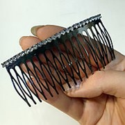 Гребень для волос 9 см (металл) фото