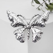 Брошь 'Бабочка' с вкраплениями, цвет чернёное серебро фото