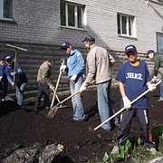 Благоустройство территории вокруг дома фото