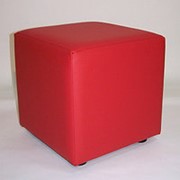 Банкетка 370х400х400 мм, цвет красный, в прихожую или магазин, BN-007(красн) фото
