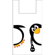 Пакет майка Пингвин 38*68 ПНД 30мкм (100шт/1000шт)