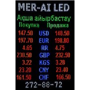 Табло курсов валют для использования на улице, Табло валют, LED дисплеи, Дисплеи