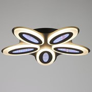 Люстра с ПДУ 69668/5BK LED 85Вт диммер 3000-6000K черный 49х49 см фото