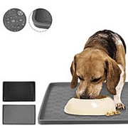 Водостойкий моющийся коврик для домашних животных Собака Подставка для кормления Силиконовый Прокладка для еды фотография