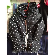 Куртка ветровка на 7-12 лет черная звездочки, код товара 250414817 фото