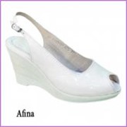 Босоножки на каблуке Afina белый фото