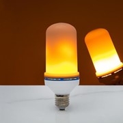 Лампа декоративная “Горящее пламя“, 3 режима, SMD2835, 96LED, 7 Вт, 220V, цоколь Е27 фотография