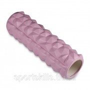 Ролик массажный для йоги INDIGO PVC (Валик для спины) IN278 45*14 см Розовый фото