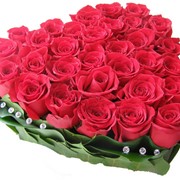 Сердце из роз “Валентинов день“ фото