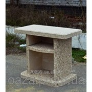 Стол приставной для садового камина - барбекю фото