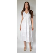 Белое летнее платье 48 50 размеры