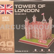 3D puzzle картонный города мира, 3 модели, в коробке фото