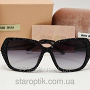 Женские солнцезащитные очки Miu Miu SMU 15017 цвет черный фото