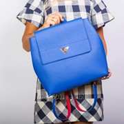 Ярко синий рюкзак-шоппер фото
