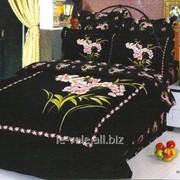 Постельное Белье Le Vele в сакуру на черном Buket Black фото