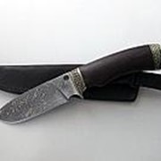 Нож “Пума“ (бритвенная заточка) из дамасской стали фото
