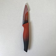 Нож кухонный маленький оранжевый (матовая ручка)