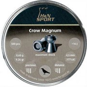Пули пневматические Н&N Crow Magnum 4,5 мм 0,6 грамма (500 шт.) фото