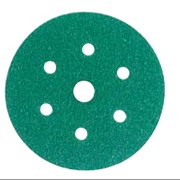 Круги шлифовальные Hookit 245 зеленые 7 отверстий
