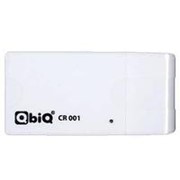 Считыватель карт памяти картридер usb 2.0 QbiQ CR001 TF-microSD, SD-MMC, MS, M2 - белый фото