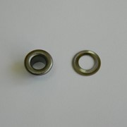 Люверсы стальные №3 (Блочка + кольцо), цвет Темный никель фото