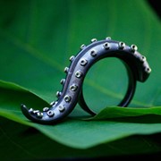 Кольцо из серебра и золота “BlackTentacles“ от WickerRing фото