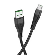 Кабель Hoco U53, USB - Type-C, 5 А, 1.2 м, черный фото