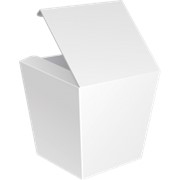 Коробка WOK сборная без замка 750 мл, цвет белый (2000 штук) фото