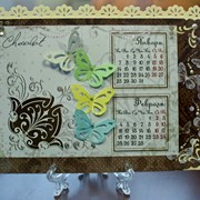 Календарь настольный Бабочки