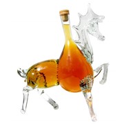 Бутылка стеклянная сувенирная “Конь“ фото
