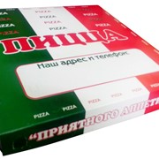 Упаковка для пиццы цветная фото