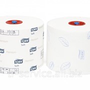 Т6 - Tork туалетная бумага Mid-size в миди рулонах мягкая - 27 рул/кор, 2 слоя фотография