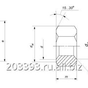 Гайка шестигранная, класс точности A ГОСТ 5927-70 фото