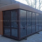 Модульный павильон с тонированными окнами UNIT A 18 (6х2,5 м)