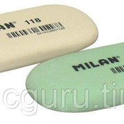 Ластики Milan Ластик MILAN овальный для карандашей, цветной, средний. фото