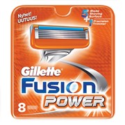Сменные лезвия Gillette Fusion Power 8шт фотография