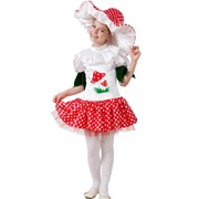 Карнавальный костюм для детей Батик Грибок-девочка детский, 32 (128 см)