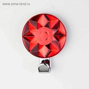 Крючок декоративный «Кристалл» красный фото