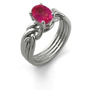 Элегантное кольцо с Гранатом “Birthstone“ от Wickerring фото