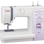 Машины бытовые швейные Швейная машина JANOME 415 (15 строчек, нитевдеватель, регуляторы длины и ширины стежка, жесткий чехол) фото